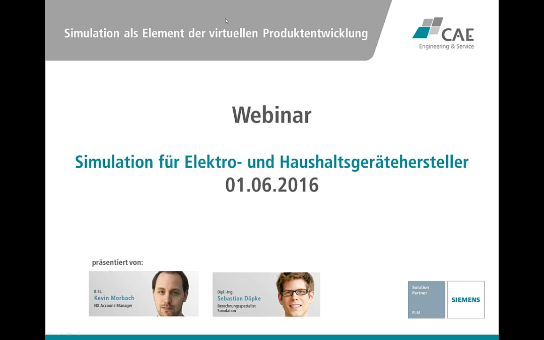 Simulation für Elektro- und Haushaltsgeräte